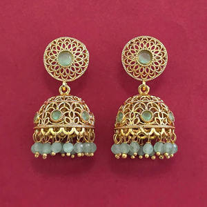 Compre Jhumki Antiguos Hechos a Mano con Baño de Oro, Calidad de Exportación 233092 - Product Image 1