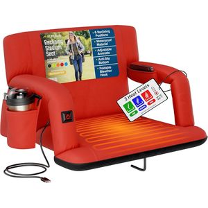 Sedile Riscaldato Reclinabile per Gradinate con Supporto Lombare - Product Image 1