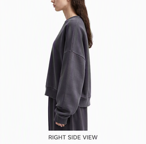 Sweat-shirt pour femme de haute qualité, automne-hiver, épaissi, décontracté, en molleton French Terry, imprimé numérique uni, col rond - Product Image 5