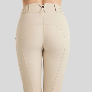 High Quality 4-way Stretch Horse Riding Breeches <b>Leggings</b> Tights <b>Equestrian</b> Wear Pants on Technical Fabric with Soft Feel - Product Image 5