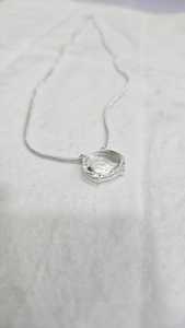 Jewelry Sterling <b>Silver</b> Crystal Necklace Geometric Pendant Necklace for Women Jewelry Wholesale Price Luxury Style - Product Image 5
