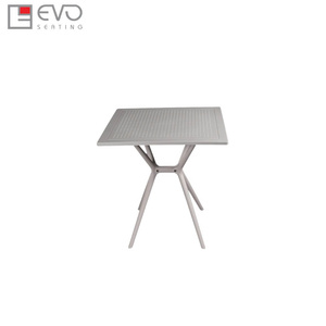 Practical Plastic <b>Round</b> <b>Table</b> with Lightweight Design for Indoor Gathering Spaces <b>Outdoor</b> Seating and Balcony Use - Product Image 2