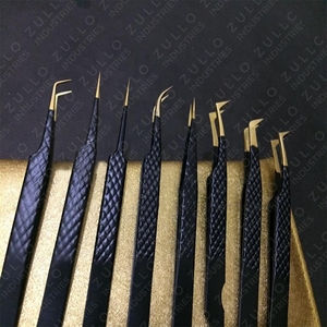 Wholesale Stainless Steel Classic Eyelash Tweezers Custom Logo Private Label Volume Isolation Lash Extension <b>Tool</b> Kit - Product Image 4