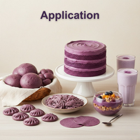 Poudre de patates douces entières violettes aromatisée