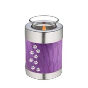 Urne funéraire en laiton pour cendres de crémation avec empreinte de patte, pour chats et chiens, urne en métal pour cendres de crémation, urne commémorative pour animaux de compagnie, décoration - Product Image 1