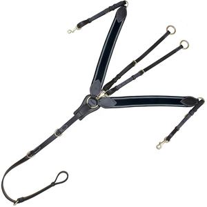 Estola acolchada con forma de hoja Para Caballo, accesorio para correr, elástica, con líneas blancas - Product Image 1