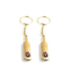 Cricket Bat and Rotating Ball Metal Keychain with <b>Key</b> <b>Ring</b> Sports Lover Gift Cricket Souvenir <b>Bag</b> Charm - Product Image 1