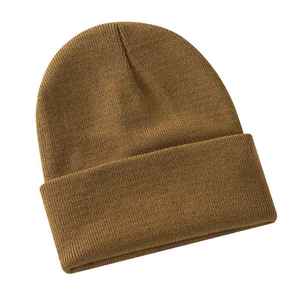 New Arrival Red Knitted Beanie Hat Solid Color Casual <b>Winter</b> <b>Cap</b> 100% Acrylic Adjustable Fit for Adults - Product Image 5