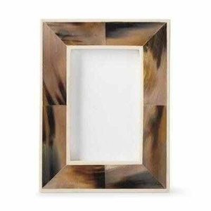Fabricante de Artesanías Naturales Clásicas, Marco de Fotos de Cuerno de Vaca Natural, Diseño Clásico, Forma Cuadrada, por Perfect Enterprises - Product Image 1