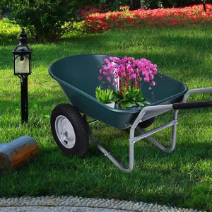 Carriola da giardino con ruote resistenti per pneumatici 2 - Product Image 2