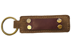 Leather Metal Keychain with Zinc Alloy <b>Key</b> <b>Ring</b> for Promotional Gift Pendant Accessory - Product Image 3