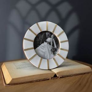 Decorative <b>Wooden</b> Picture <b>Frame</b> with Mosaic Bone Inlay Artwork for Tabletop Portrait Presentation Home Styling - Product Image 1