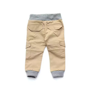 Men's Casual <b>Cargo</b> Jogger Pants <b>Stretch</b> 100% Cotton Anti-Wrinkle Mid Waist Pockets Cuffs Drawstring - Product Image 4