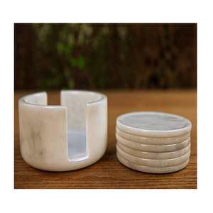 Nueva llegada de piedra de mármol de alta calidad Nuevo diseño Posavasos de tamaño personalizado a bajo precio - Product Image 4