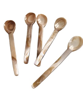 Luxury Vietnam Mother Of Pearl Spoon Crafted From Natural Seashell For Caviar Dessert Ice Cream Coffee Serving - Product Image 1