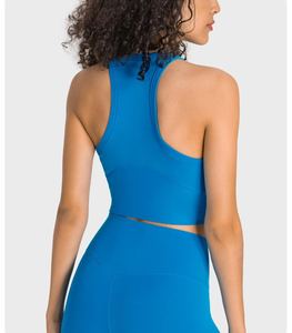 Sujetador deportivo de yoga para mujer, de doble cara cepillada, de alto soporte, con espalda cruzada y transpirable - Product Image 2