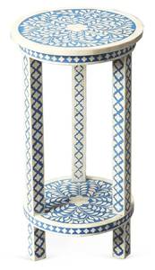 Table console réglable de luxe en os noir et blanc, faite à la main et réfléchissante - Product Image 4
