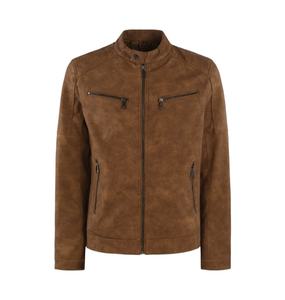 แจ็กเก็ตหนังนิ่มคุณภาพสูงสำหรับผู้ชายเสื้อแจ็กเก็ตหนังนิ่มโลโก้ตามสั่ง - Product Image 1