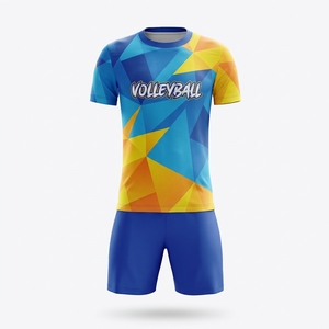 volleyball uniform <b>set</b> for clubs lightweight quick dry flexible long lasting color custom volleyball uniform logo printing - Product Image 2