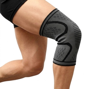 Protection Avancée Unisexe Noire en Spandex et Nylon Épais, Respirant, Antidérapant, Universel pour la Course et le Soulagement de la Douleur Arthritique - Product Image 2