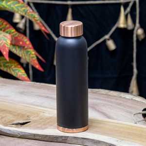 Botella de Agua Personalizada de Cobre Negro Mate de 32 Oz, Frasco Ayurvédico de Cobre Puro, Diseño Personalizado, Regalo Empresarial, a Prueba de Fugas - Product Image 5