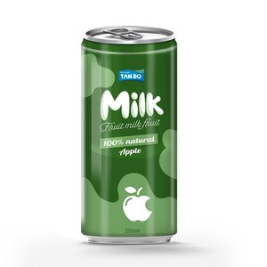 Canned Juice Milk 250ml Strawberry Banana Pineapple Cherry Apple OEM Dairy Free <b>Beverage</b> Manufacturer - Product Image 2