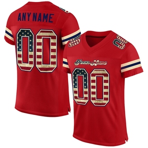 Venta al por Mayor Directa de Fábrica OMMIZ INDUSTRY, Jersey de Fútbol Americano Auténtico Personalizado en Negro Cardinal- Mesh - Product Image 6