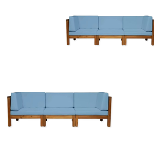 ชุดเฟอร์นิเจอร์ไม้สักกลางแจ้งระดับพรีเมี่ยมทันสมัยชุดสวนโซฟาพร้อมเบาะผ้านุ่มสบายสำหรับโรงแรม - Product Image 4