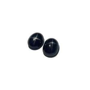 Diopside Nero Naturale a Stella, Lotto di Cabochon Ovali di Varie Dimensioni, Cristallo Certificato per Creazione Gioielli, <span class=keywords><strong>Pietra</strong></span> Nera a Stella Sciolta Disponibile - Product Image 2