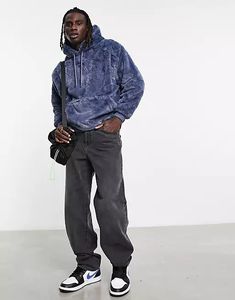 <b>mens</b> <b>sherpa</b> pullover <b>hoodie</b> with high pile <b>sherpa</b> fabric private label service for seasonal retail inventory - Product Image 4