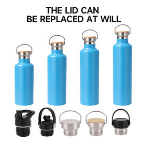 Botol olahraga termos hadiah <span class=keywords><strong>Promo</strong></span> musiman OEM harga grosir baja tahan karat 304 pencetakan khusus beberapa tutup - Product Image 3