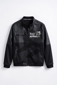 เสื้อแจ็คเก็ตบอมเบอร์แบบสั่งทำพิเศษสำหรับผู้ชาย กันลม กันน้ำ เหมาะสำหรับทำงาน ซิปเต็มตัว ปักลายด้านหน้า บุผ้าฝ้ายด้านใน รับผลิตแบบ OEM - Product Image 5