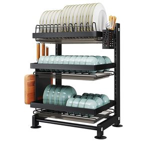 Support mural en métal noir pour cuisine : porte-baguettes, porte-couteaux et planche à découper - Product Image 3