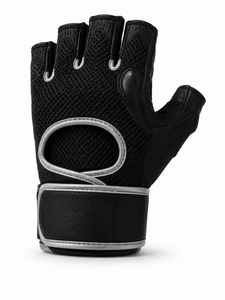 Custom Logo Unisex Leather Fitness Gloves <b>Half</b> Finger Weight Lifting Non <b>Slip</b> Breathable Gym Training Body Building Sports 0.5kg - Product Image 2