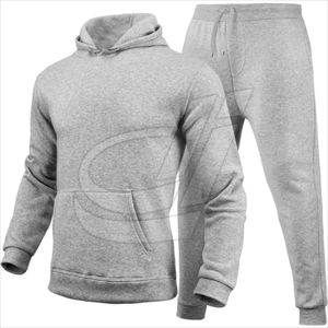 Sublimación de alta calidad Blanco con capucha conjunto de algodón y 100% de poliéster de diseño de pantalones y Sudadera con capucha para hombres - Product Image 2
