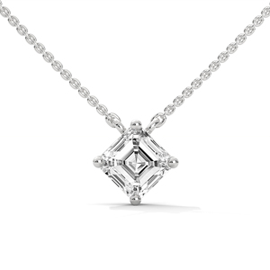 Women Lab Grown Diamond <b>Pendant</b> Necklace 14K <b>Solid</b> <b>Gold</b> Four Claw Oval Cut Jewelry Gift - Product Image 1