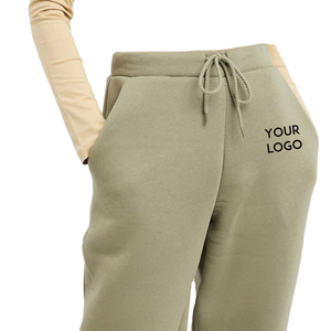 กางเกงวอร์มเอวสูงผ้าขนแกะ35% โพลีเอสเตอร์65% ใส่สบายชุดวอร์มของผู้หญิงกางเกงปักระบายอากาศได้ดี - Product Image 5