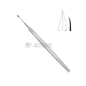 Instruments médicaux à aiguille pour l'extraction des débris superficiels de la cornée, double extrémité, double usage, spatule ophtalmique réversible pour corps étranger - Product Image 1