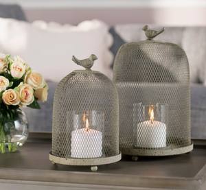 Moderno Portavelas Cuadrado de Hierro con Paneles de Vidrio, Hecho a Mano, Diseño Artístico, Impresión en 1 Color, para Halloween, Pascua, Hogar, Empire Exports - Product Image 3