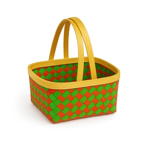 Cesta de Almacenamiento Decorativa de Bambú Tejida a Mano, Ecológica y Personalizable, con Asa, Organizador Multiusos Natural para Sala de Estar - Product Image 2