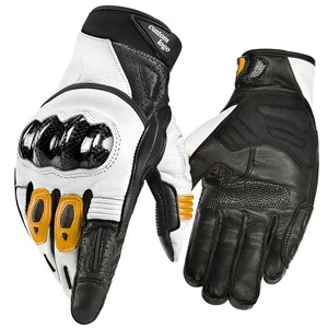 Gants de moto en cuir pour la course, gants de protection pour motards, gants de moto respirants pour une utilisation en extérieur - Product Image 4