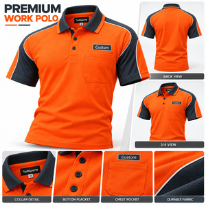Camisa Polo Premium para Hombre, Ropa de Trabajo, Logotipo Personalizado, Manga Corta, Uniforme Corporativo, Secado Rápido, Transpirable, Absorbe la Humedad, Camisa de Negocios - Product Image 5