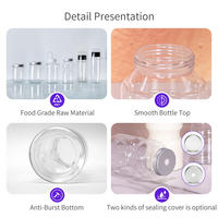Bouteille de boisson en PET transparente de 500 ml de qualité alimentaire avec bouchon à vis en aluminium personnalisé pour l'emballage de thé au lait, de jus et de soda