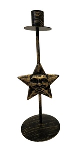 Black Antique <b>Brass</b> Metal Powder Coating Wedding Christmas Home Decoration <b>Candlestick</b> <b>Holders</b> Stand - Product Image 3