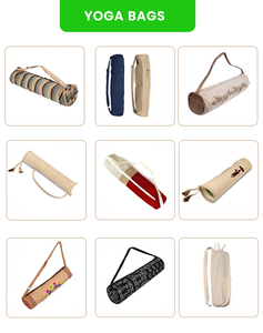 Bolsas de transporte de esterilla de yoga para gimnasio con logotipo personalizado ecológico de la mejor venta 100% algodón orgánico fabricante indio suministro al por mayor - Product Image 6