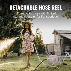 Carrello Avvolgitubo con Ruote per Attrezzi, Carrello Porta Tubo da Giardino Pesante, Contiene fino a 60m di Tubo - Ottimo Rapporto Qualità-Prezzo - 15m Inclusi - Product Image 4