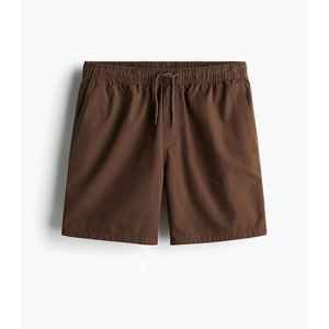 Shorts décontractés d'été pour hommes en toile tricotée avec cordon de serrage, couleur unie, séchage rapide, extensibles, taille mi-haute, coupe classique - Product Image 6