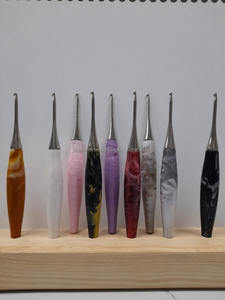 Différentes tailles couture poignée en résine crochet en métal crochet crochet-fourniture en gros - Product Image 3