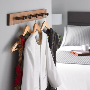 Cintres en bois pour adultes, très demandés, pour vêtements et pantalons, de qualité supérieure - Product Image 5