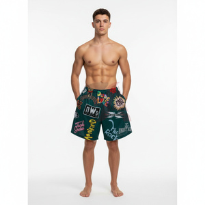 Shorts imprimés écologiques pour hommes 100 % polyester, sublimation intégrale, légers, pour l'été 2026 - Product Image 6